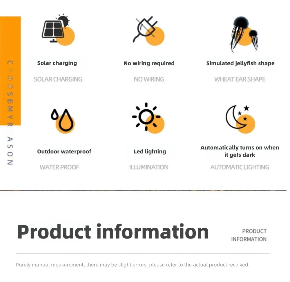 1/2/3/4PCS LED Solar Outdoor Jellyfish Swaying Lights Waterproof Garden RGB Mushroom Lawns Lamp for Patio Yard Garden Decoration