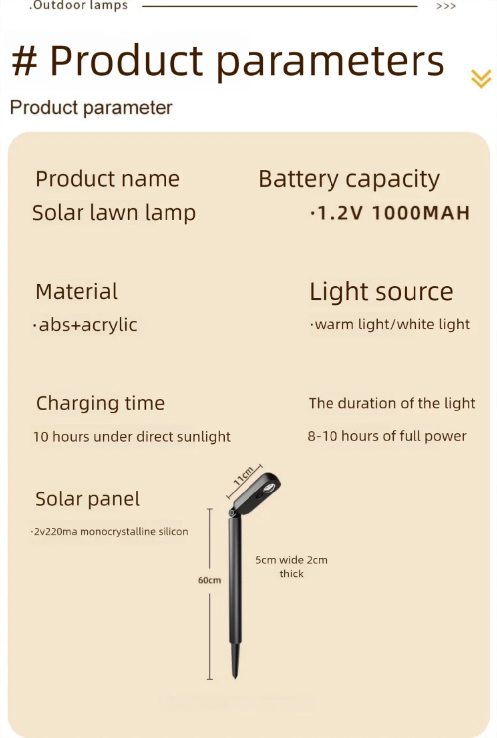 1/4 Packs Solar Garden Lights Outdoor Solar Pathway Lights Waterproof Garden Landscape Spot Lighting For Path Lighting Decor