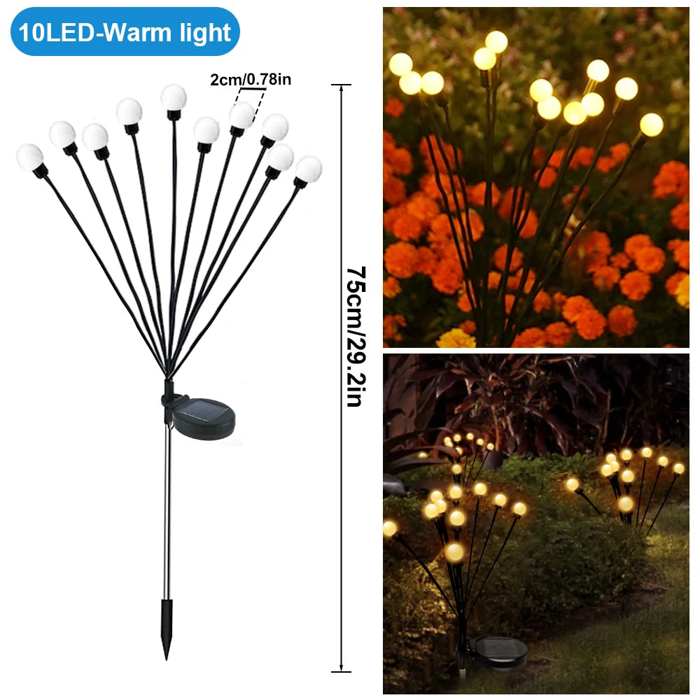 1/2/3/4PCS LED Solar Outdoor Jellyfish Swaying Lights Waterproof Garden RGB Mushroom Lawns Lamp for Patio Yard Garden Decoration