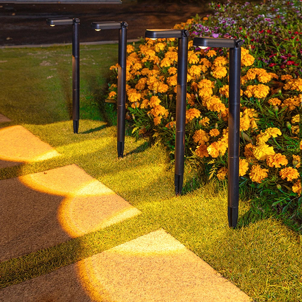 1/4 Packs Solar Garden Lights Outdoor Solar Pathway Lights Waterproof Garden Landscape Spot Lighting For Path Lighting Decor