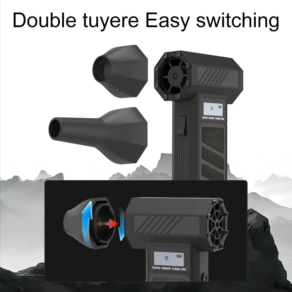 180000RPM Brushless Motor Turbo Fan 10000mAh Rechargeable Electric Air Blower HighSpeed Violent Blower Air Duster Snow Removal