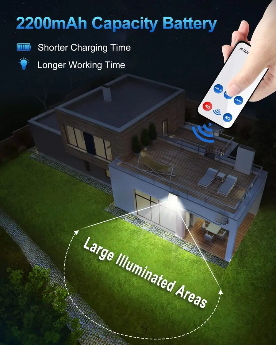 106/318 LED Solar Light Outdoor 348 LED Spotlights IP65 Waterproof Motion Sensor Human Solar Flood Security Lights 3 Modes