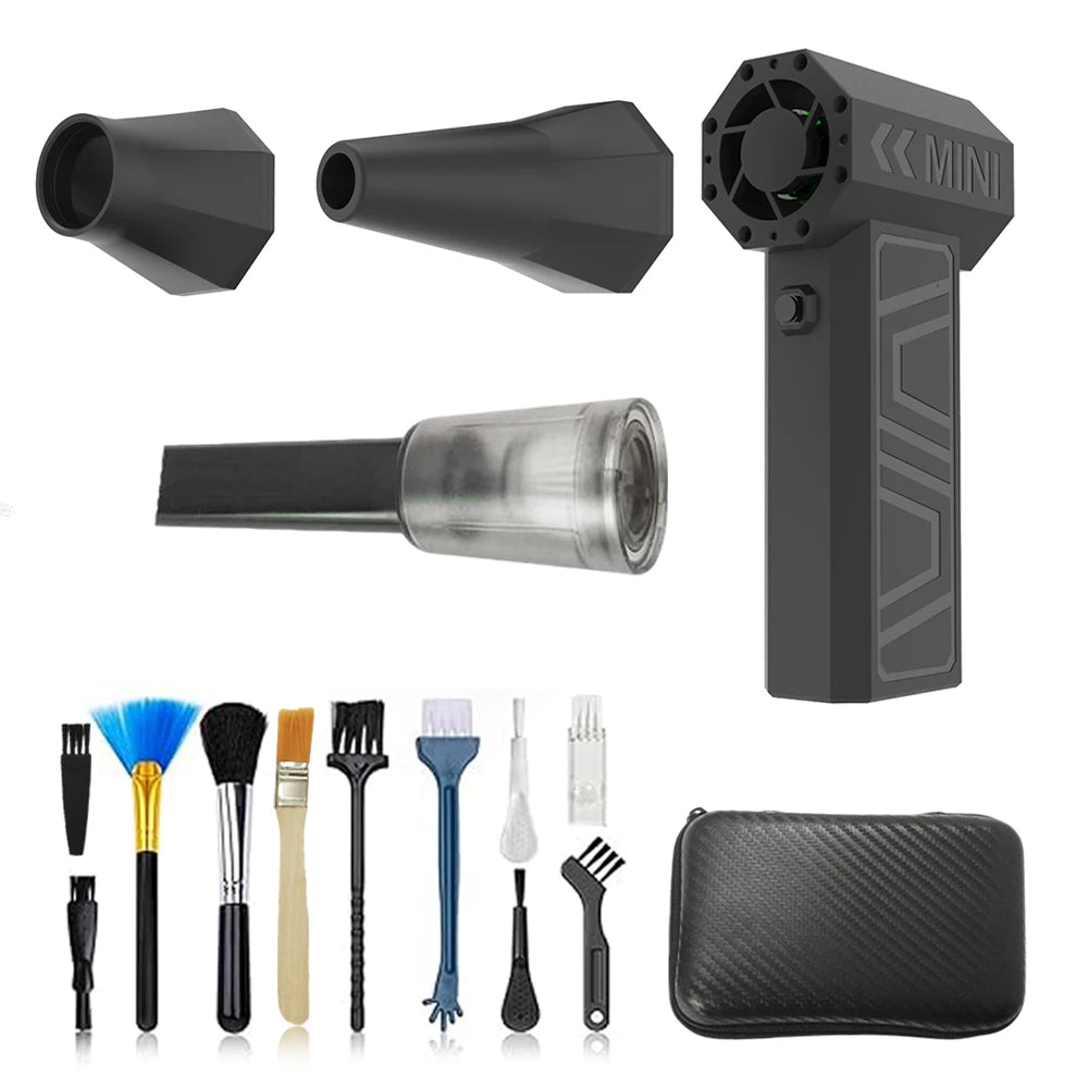 180000RPM Brushless Motor Turbo Fan 10000mAh Rechargeable Electric Air Blower HighSpeed Violent Blower Air Duster Snow Removal