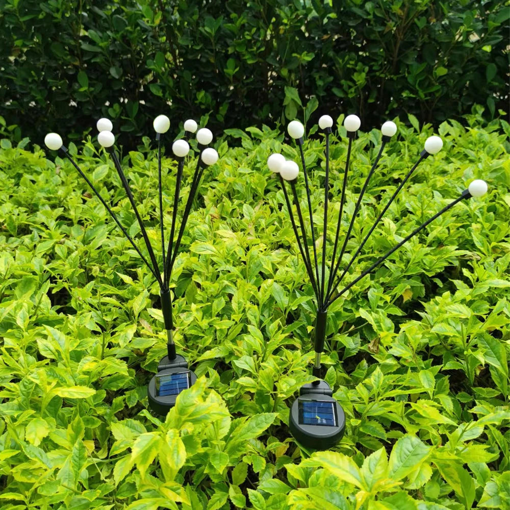 1/2/3/4PCS LED Solar Outdoor Jellyfish Swaying Lights Waterproof Garden RGB Mushroom Lawns Lamp for Patio Yard Garden Decoration