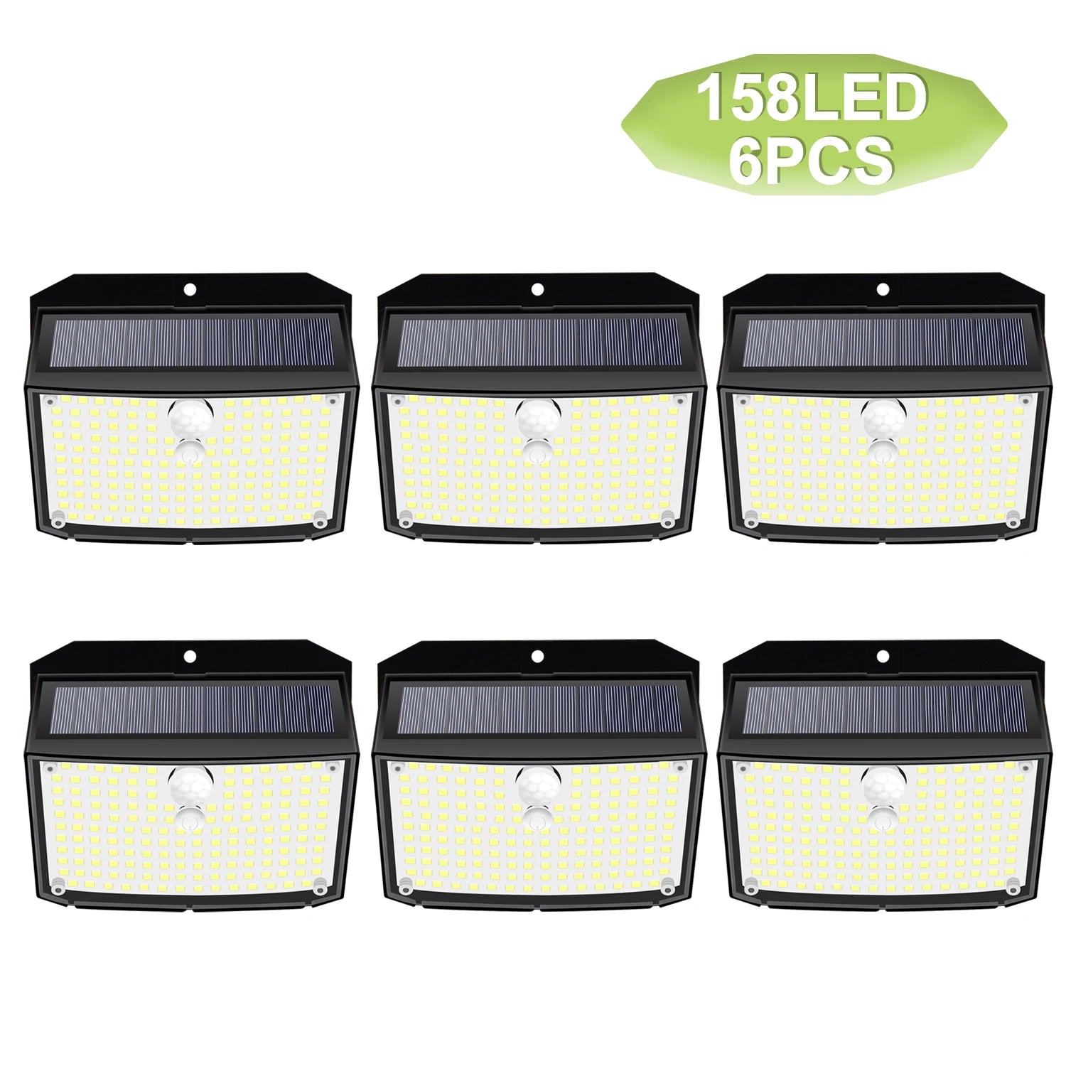 158 LED Solar Wall Lights Outdoor ecurity Light Motion Sensor Waterproof 3 Modes Courtyard Wall Lamp Garden Decor Garage Lamp