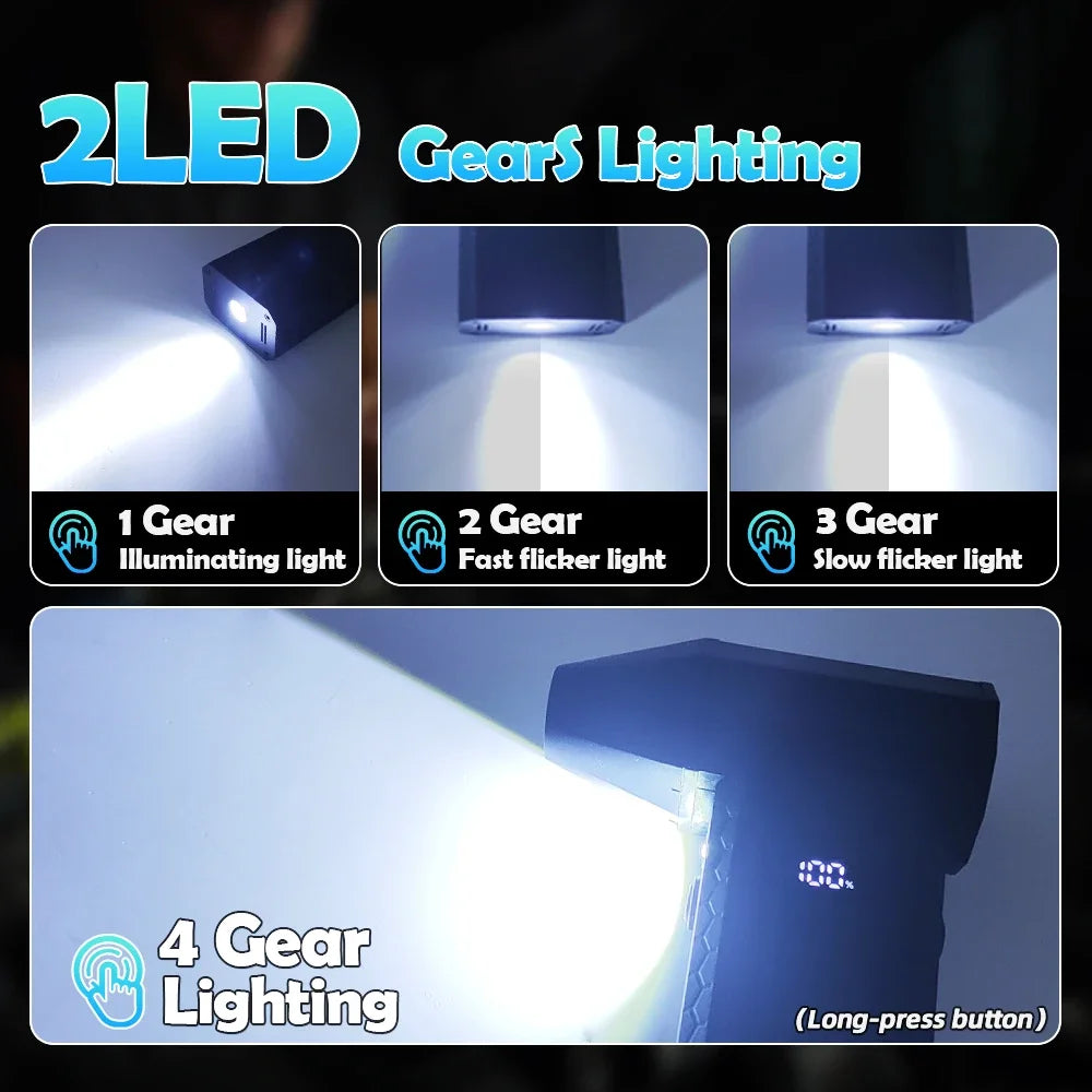 180000RPM Brushless Motor Turbo Fan 10000mAh Rechargeable Electric Air Blower HighSpeed Violent Blower Air Duster Snow Removal