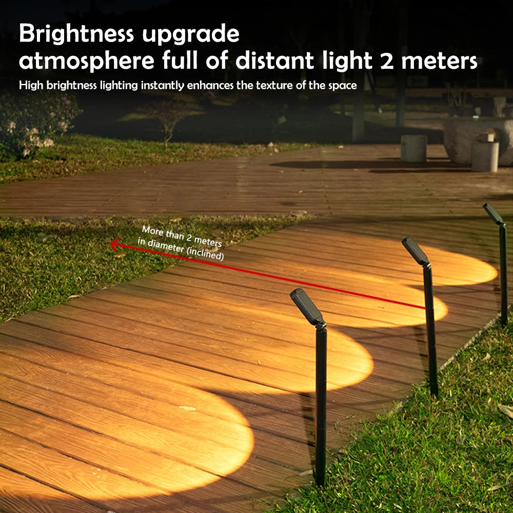 1/4 Packs Solar Garden Lights Outdoor Solar Pathway Lights Waterproof Garden Landscape Spot Lighting For Path Lighting Decor