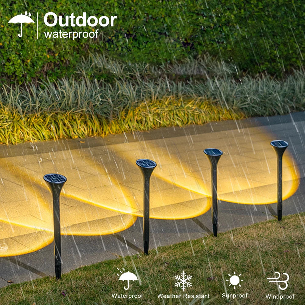 1/4Pack Solar Pathway Lights Outdoor Solar Garden Lights Waterproof IP65 For Yard Lighting Driveway Landscape Garden Decor