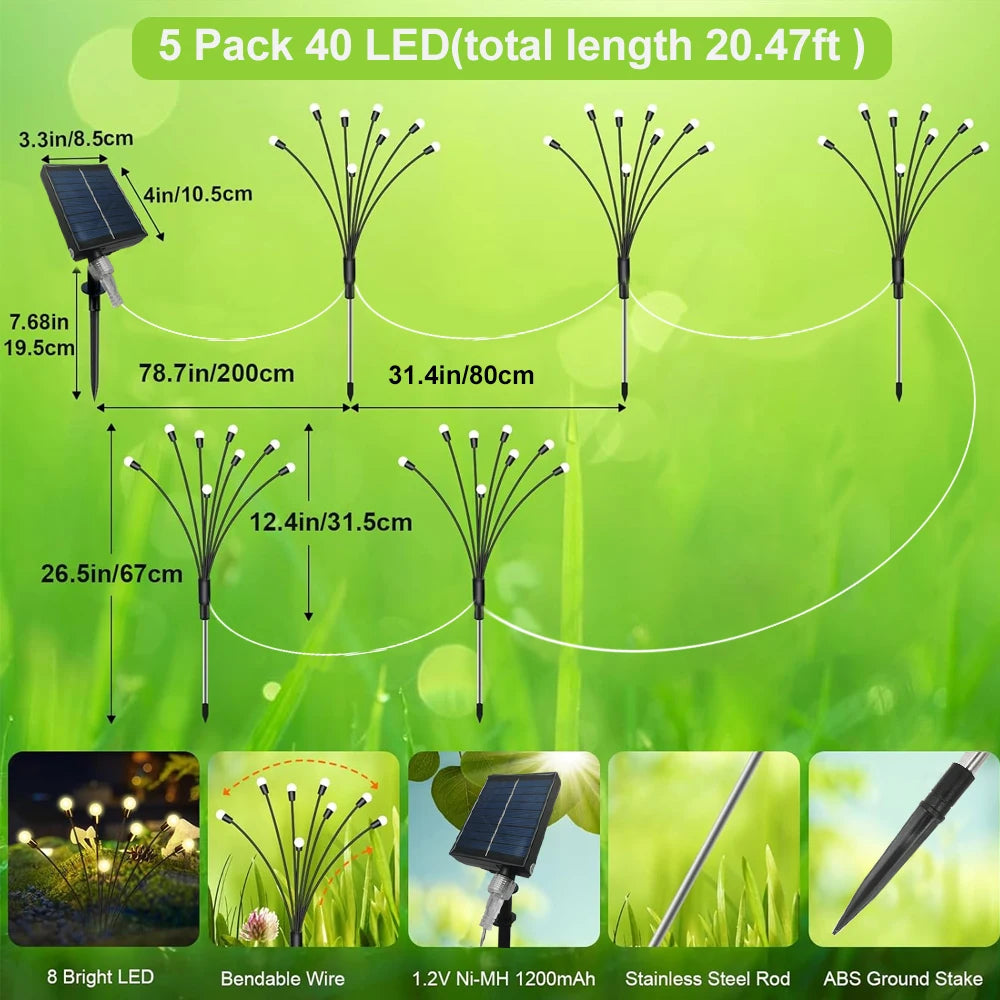 1/2/3/4PCS LED Solar Outdoor Jellyfish Swaying Lights Waterproof Garden RGB Mushroom Lawns Lamp for Patio Yard Garden Decoration
