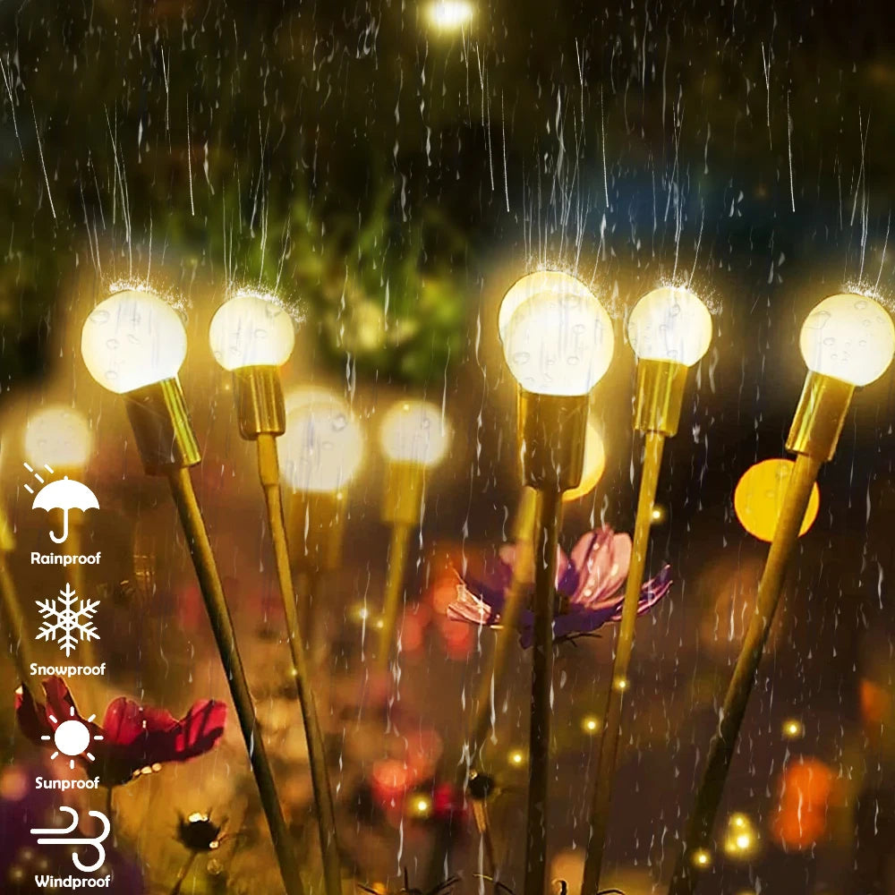 1/2/3/4PCS LED Solar Outdoor Jellyfish Swaying Lights Waterproof Garden RGB Mushroom Lawns Lamp for Patio Yard Garden Decoration