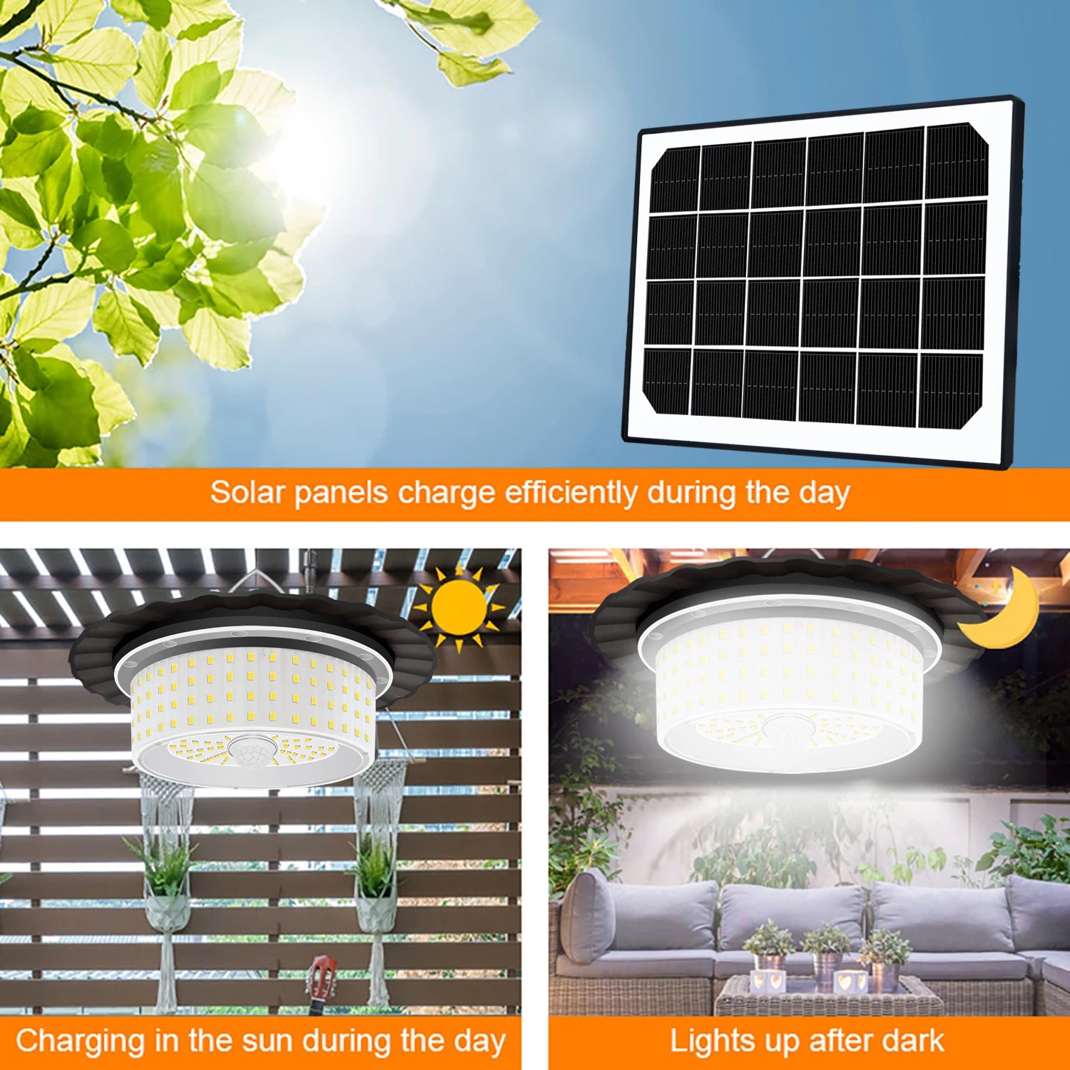 180/244 LED Solar Shed Light Indoor Outdoor Motion Sensor Solar Pendant Light Ceiling Lighting Waterproof Barn Gazebo Warehouse