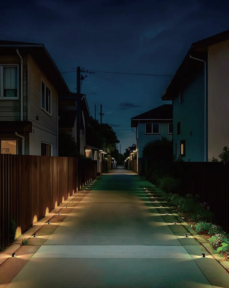 1-2PC Solar Fence Light Outdoor Warm White RGB 2/4LED Solar Powered Light Dusk to Dawn Solar Deck Light Waterproof Backyard Pool