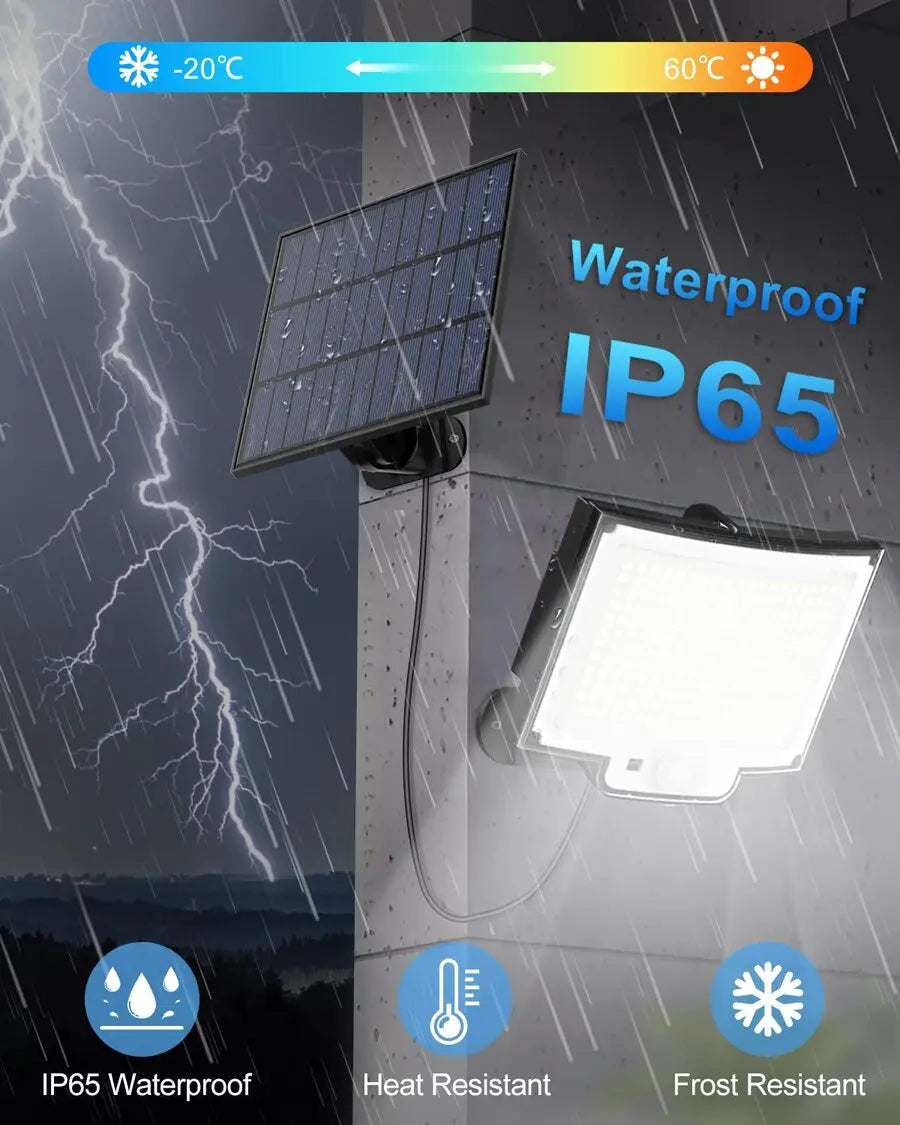 106/318 LED Solar Light Outdoor 348 LED Spotlights IP65 Waterproof Motion Sensor Human Solar Flood Security Lights 3 Modes