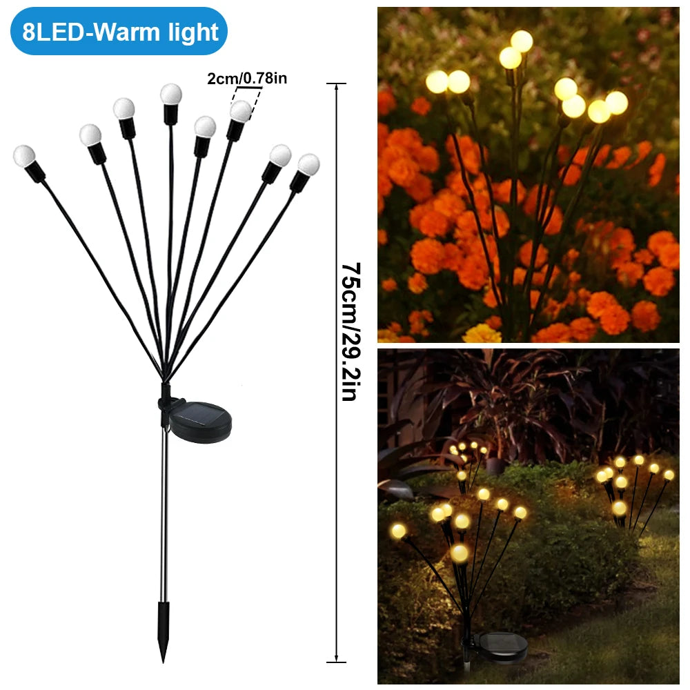 1/2/3/4PCS LED Solar Outdoor Jellyfish Swaying Lights Waterproof Garden RGB Mushroom Lawns Lamp for Patio Yard Garden Decoration